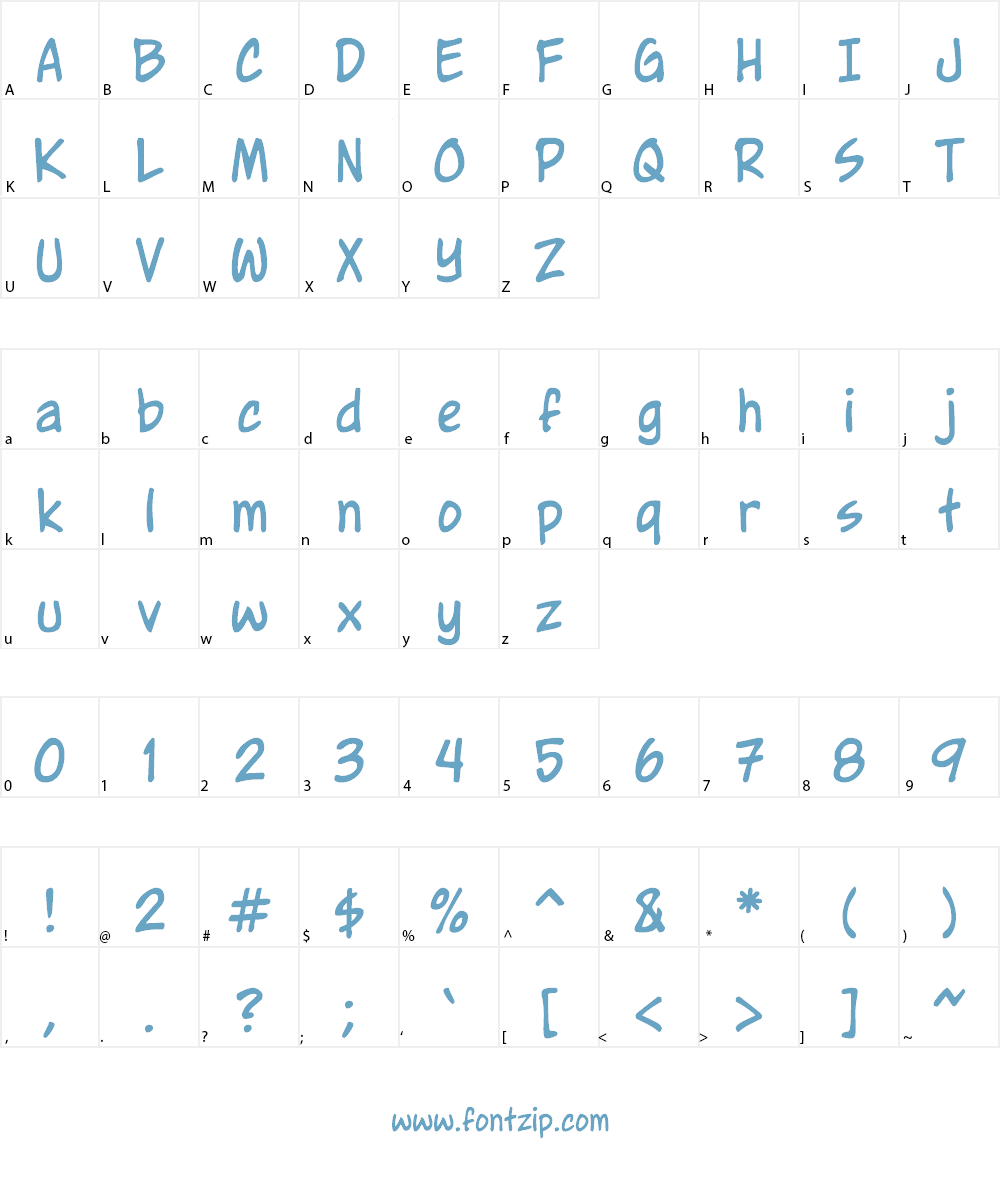 Wurper Regular Font Character